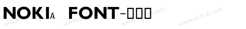 NOKIA FONT字体转换